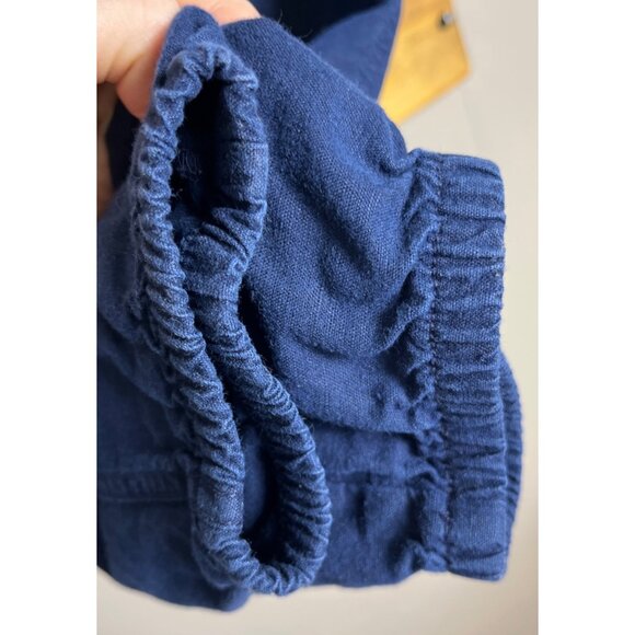 Gap Joggers Blue Linen Cotton Pull On Pockets Casual Summer Basic Womens S - Picture 6 of 7